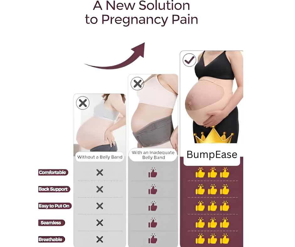 BumpEase™ - Invisible Belly Band Support for Growing Bumps